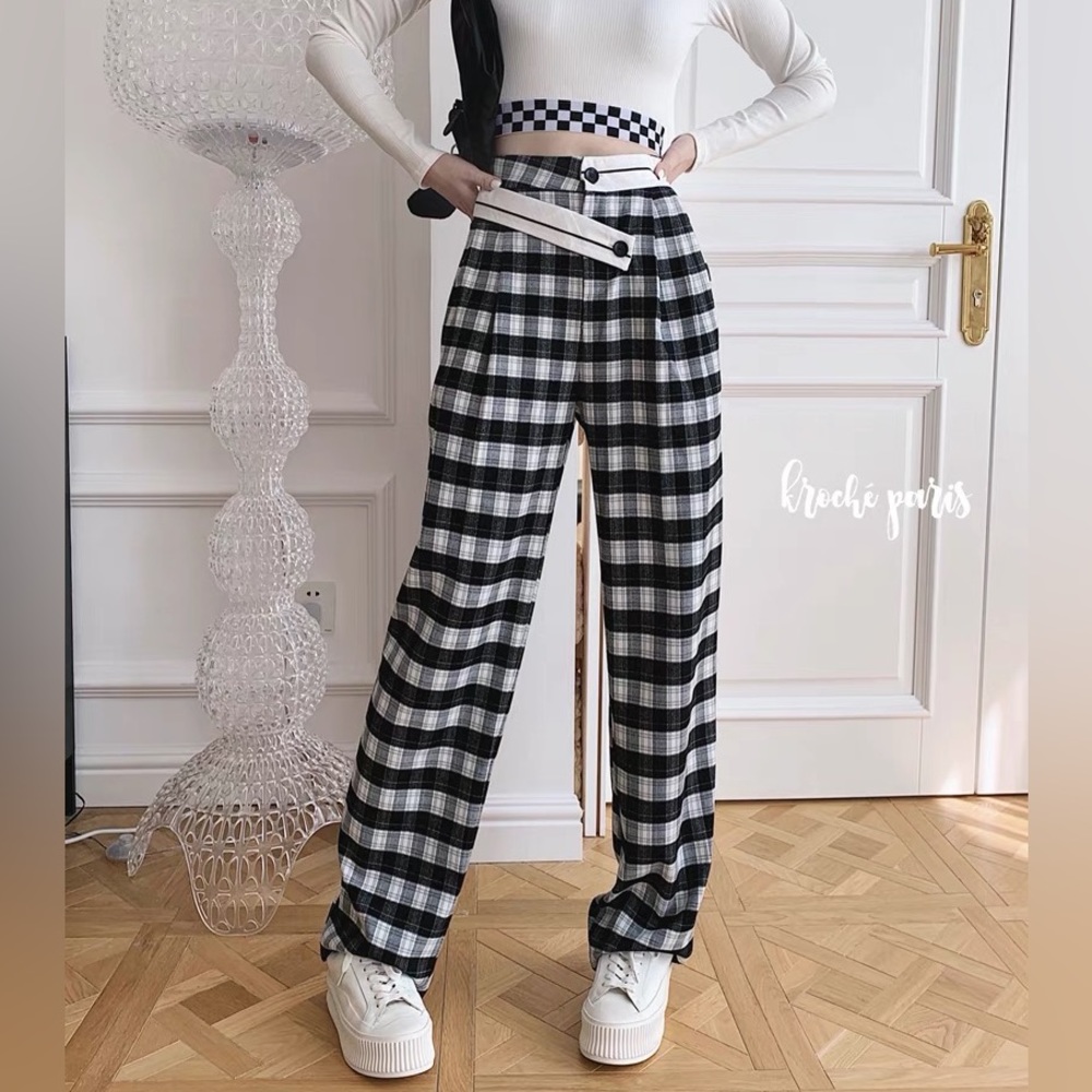 vintage houndstooth pants